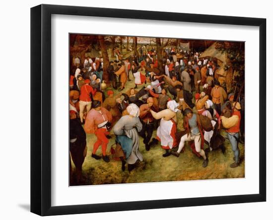 The Wedding Dance, C.1566 (Oil on Panel)-Pieter Bruegel the Elder-Framed Giclee Print