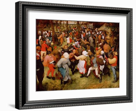 The Wedding Dance, C.1566 (Oil on Panel)-Pieter Bruegel the Elder-Framed Giclee Print