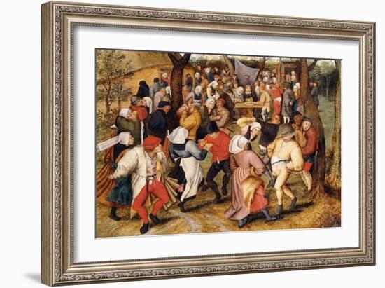 The Wedding Dance-Pieter Brueghel the Younger-Framed Giclee Print