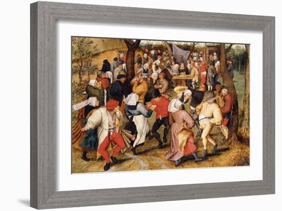 The Wedding Dance-Pieter Brueghel the Younger-Framed Giclee Print