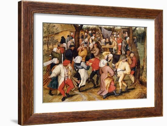 The Wedding Dance-Pieter Brueghel the Younger-Framed Giclee Print