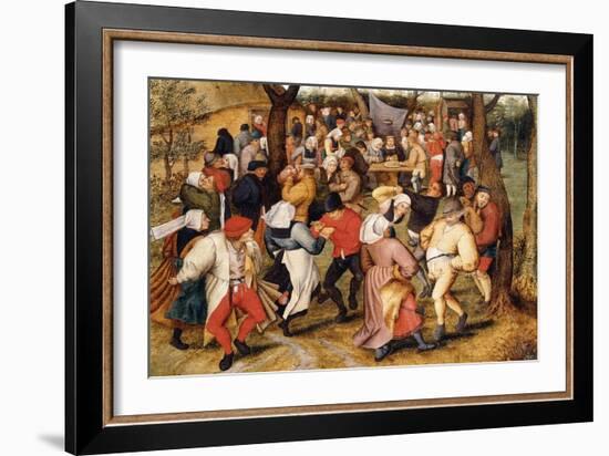 The Wedding Dance-Pieter Brueghel the Younger-Framed Giclee Print