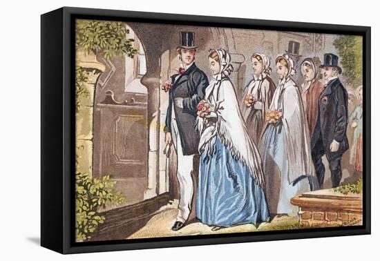The Wedding Day, C1885-null-Framed Premier Image Canvas