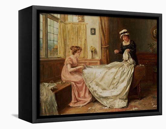 The Wedding Dress-George Goodwin Kilburne-Framed Premier Image Canvas