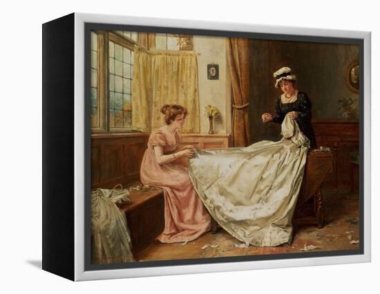 The Wedding Dress-George Goodwin Kilburne-Framed Premier Image Canvas