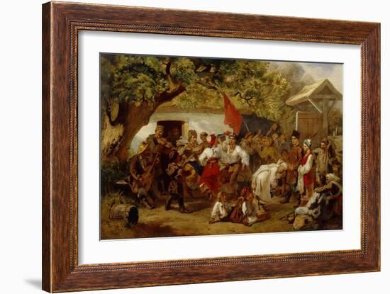 The Wedding Feast, 1860-Ivan Ivanovich Sokolov-Framed Giclee Print