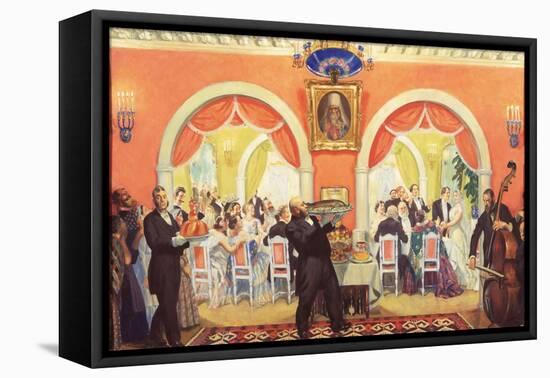 The Wedding Feast, 1917-Boris Michaylovich Kustodiev-Framed Premier Image Canvas