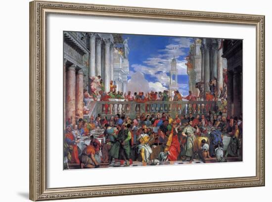 The Wedding Feast at Cana, 1563-Paolo Veronese-Framed Giclee Print