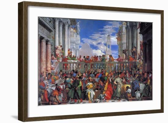 The Wedding Feast at Cana, 1563-Paolo Veronese-Framed Giclee Print