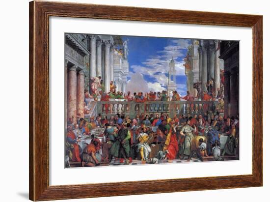 The Wedding Feast at Cana, 1563-Paolo Veronese-Framed Giclee Print