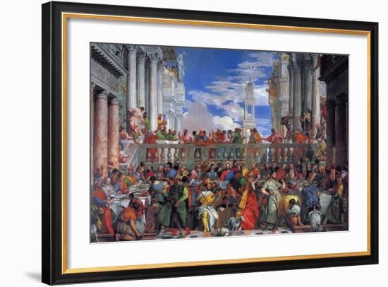 The Wedding Feast at Cana, 1563-Paolo Veronese-Framed Giclee Print