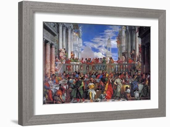 The Wedding Feast at Cana, 1563-Paolo Veronese-Framed Giclee Print