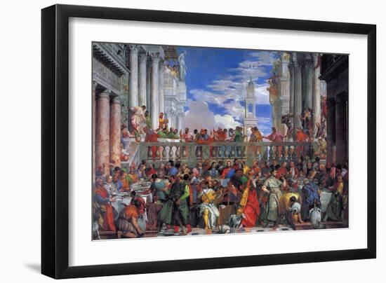 The Wedding Feast at Cana, 1563-Paolo Veronese-Framed Giclee Print