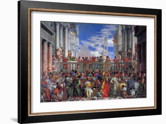 The Wedding Feast at Cana, 1563-Paolo Veronese-Framed Giclee Print