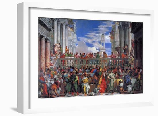 The Wedding Feast at Cana, 1563-Paolo Veronese-Framed Giclee Print