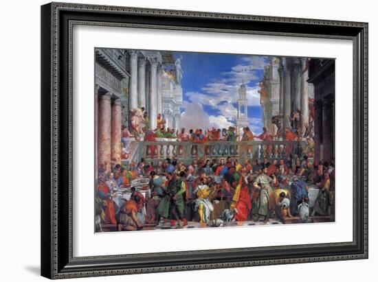 The Wedding Feast at Cana, 1563-Paolo Veronese-Framed Giclee Print