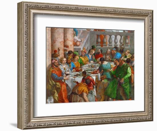 The Wedding Feast at Cana (Detail)-Paolo Veronese-Framed Giclee Print