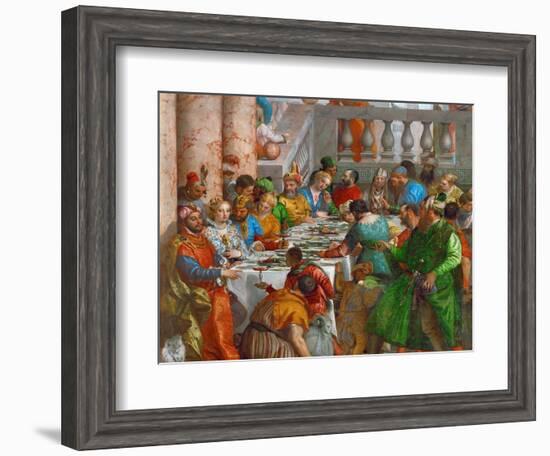 The Wedding Feast at Cana (Detail)-Paolo Veronese-Framed Giclee Print