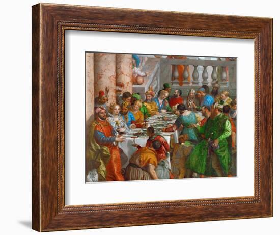 The Wedding Feast at Cana (Detail)-Paolo Veronese-Framed Giclee Print