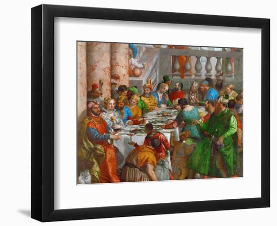 The Wedding Feast at Cana (Detail)-Paolo Veronese-Framed Giclee Print