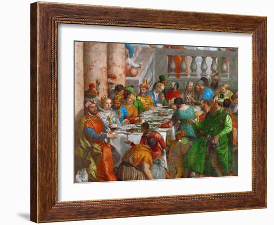 The Wedding Feast at Cana (Detail)-Paolo Veronese-Framed Giclee Print