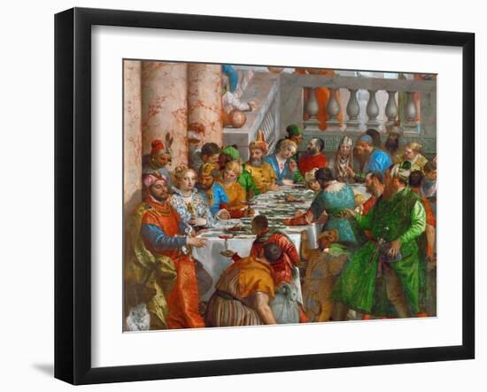 The Wedding Feast at Cana (Detail)-Paolo Veronese-Framed Giclee Print