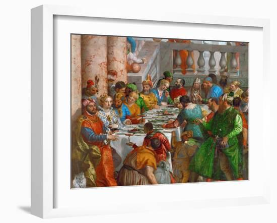 The Wedding Feast at Cana (Detail)-Paolo Veronese-Framed Giclee Print