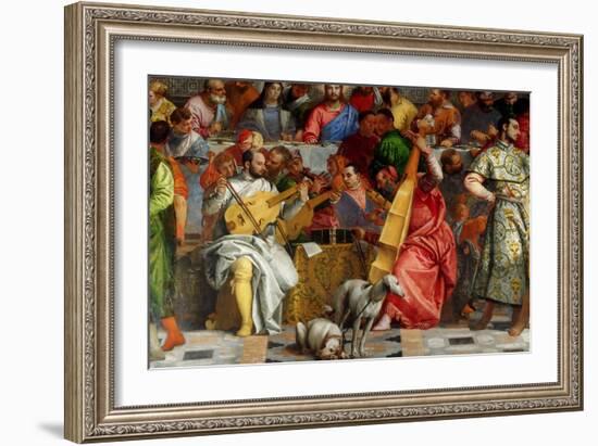 The Wedding Feast at Cana (Detail)-Paolo Veronese-Framed Giclee Print