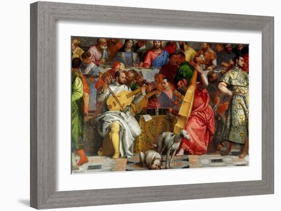 The Wedding Feast at Cana (Detail)-Paolo Veronese-Framed Giclee Print