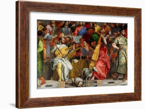 The Wedding Feast at Cana (Detail)-Paolo Veronese-Framed Giclee Print