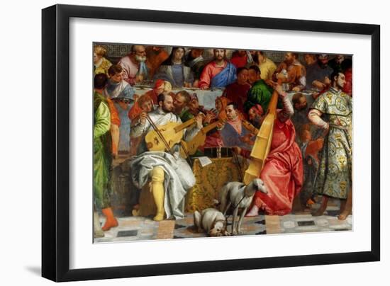 The Wedding Feast at Cana (Detail)-Paolo Veronese-Framed Giclee Print