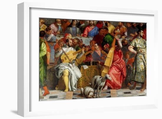 The Wedding Feast at Cana (Detail)-Paolo Veronese-Framed Giclee Print