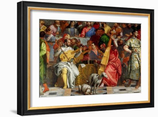 The Wedding Feast at Cana (Detail)-Paolo Veronese-Framed Giclee Print