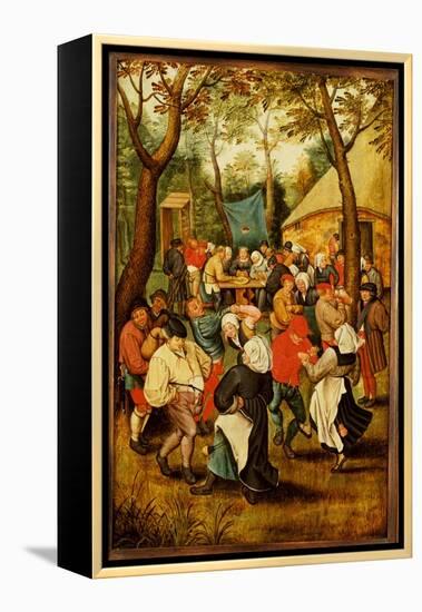 The Wedding Feast (Oil on Panel)-Pieter the Younger Brueghel-Framed Premier Image Canvas