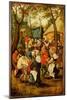 The Wedding Feast (Oil on Panel)-Pieter the Younger Brueghel-Mounted Giclee Print