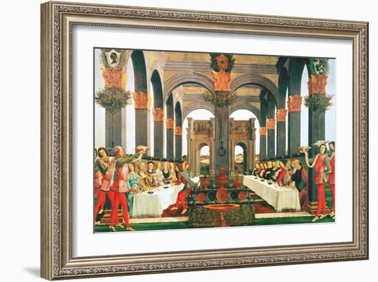 The Wedding Feast-Sandro Botticelli-Framed Giclee Print