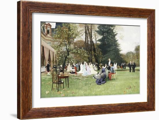The Wedding, Fontainebleu-Charles Edouard Delort-Framed Giclee Print