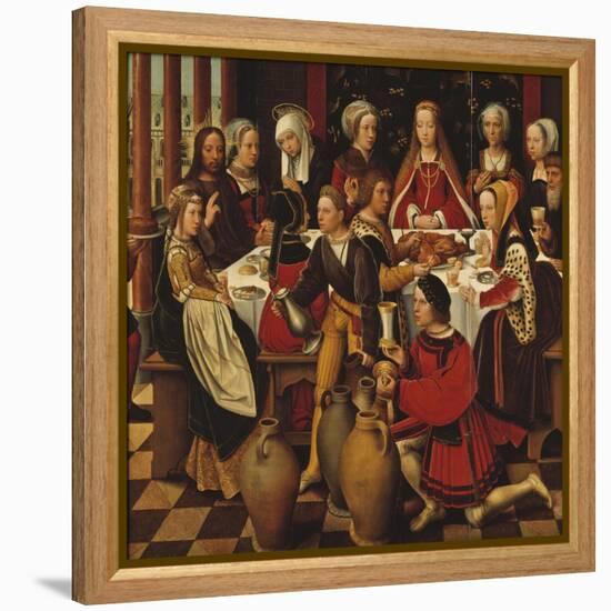 The Wedding in Cana, c.1530-50-Ambrosius Benson-Framed Premier Image Canvas