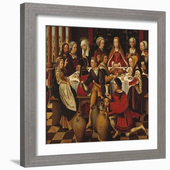 The Wedding in Cana, c.1530-50-Ambrosius Benson-Framed Giclee Print