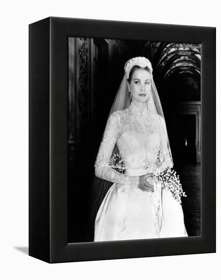 The Wedding in Monaco, Grace Kelly, 1956-null-Framed Stretched Canvas