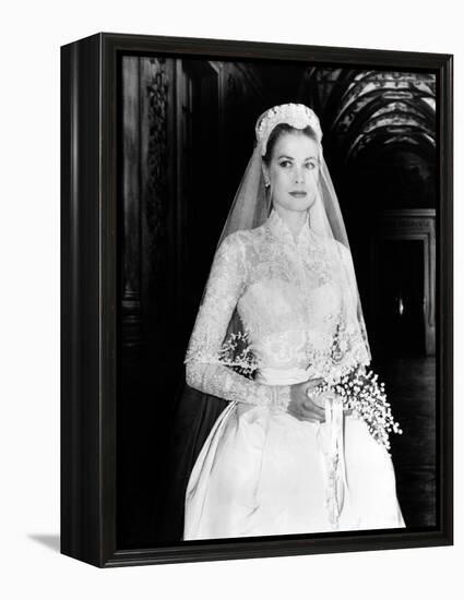 The Wedding in Monaco, Grace Kelly, 1956-null-Framed Stretched Canvas