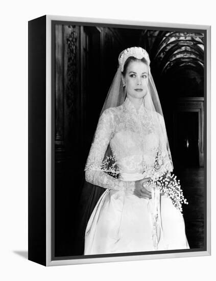 The Wedding in Monaco, Grace Kelly, 1956-null-Framed Stretched Canvas