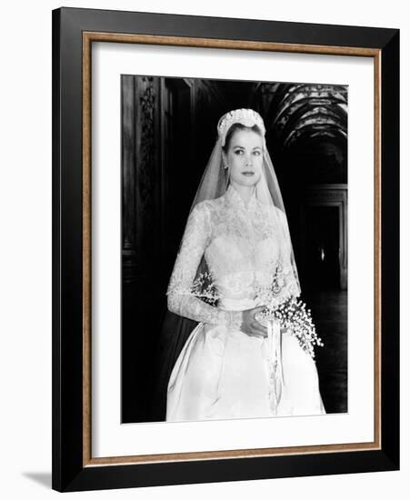 The Wedding in Monaco, Grace Kelly, 1956-null-Framed Photo