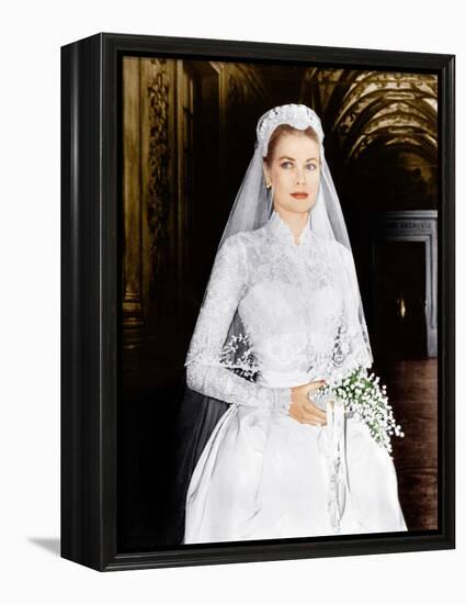 THE WEDDING IN MONACO, Grace Kelly, 1956-null-Framed Stretched Canvas