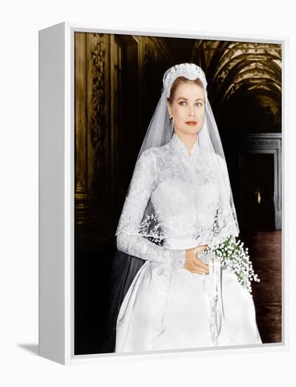 THE WEDDING IN MONACO, Grace Kelly, 1956-null-Framed Stretched Canvas