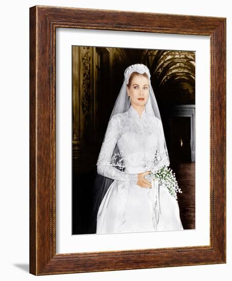 THE WEDDING IN MONACO, Grace Kelly, 1956-null-Framed Photo