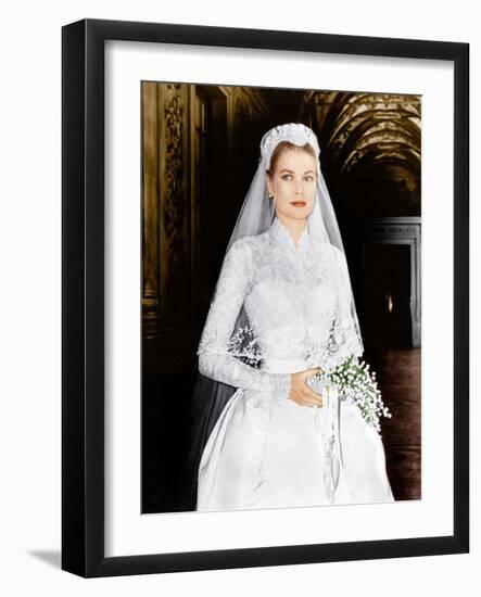 THE WEDDING IN MONACO, Grace Kelly, 1956-null-Framed Photo