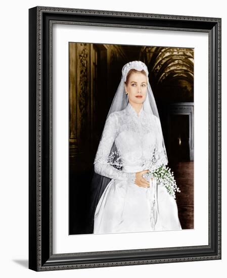 THE WEDDING IN MONACO, Grace Kelly, 1956-null-Framed Photo