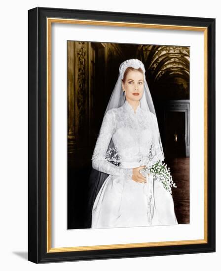 THE WEDDING IN MONACO, Grace Kelly, 1956-null-Framed Photo