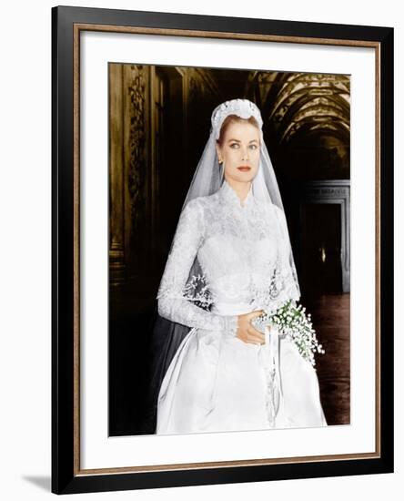 THE WEDDING IN MONACO, Grace Kelly, 1956-null-Framed Photo